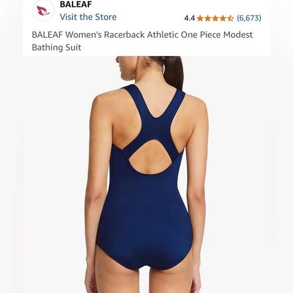 NWT-BALEAF WOMENS RAZORBACK
☀️SWIMSUIT 🌸 - Picture 4 of 6